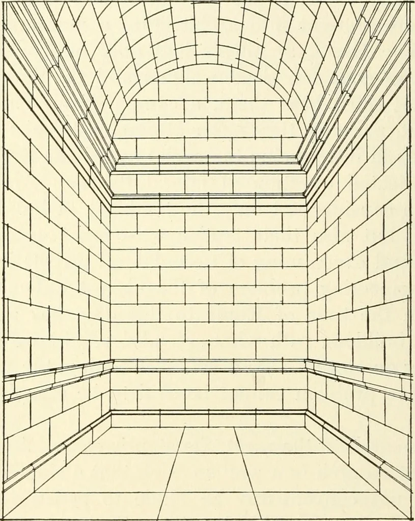 An illustration from Medieval architecture, its origins and development, with lists of monuments and bibliographies, 1909, leaf 53