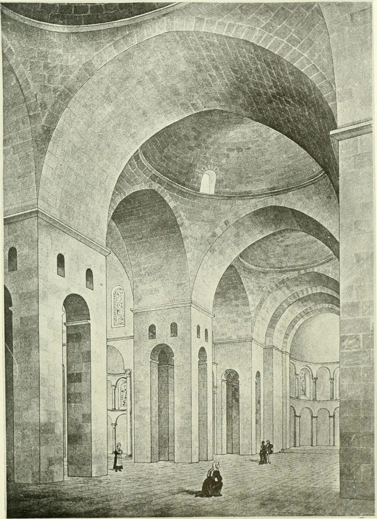 An illustration from Medieval architecture, its origins and development, with lists of monuments and bibliographies, 1909, leaf 536