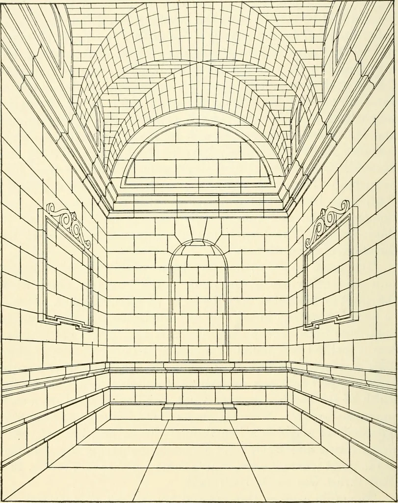 An illustration from Medieval architecture, its origins and development, with lists of monuments and bibliographies, 1909, leaf 59