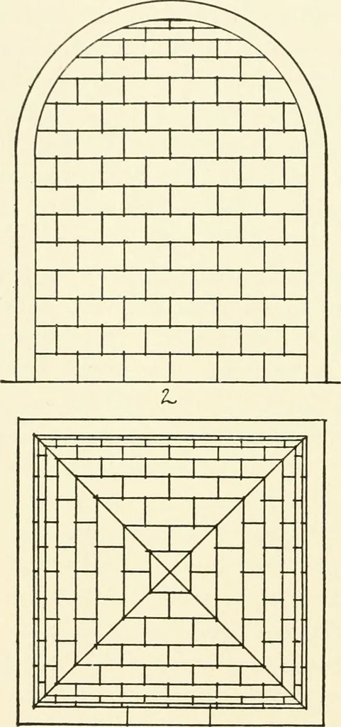 An illustration from Medieval architecture, its origins and development, with lists of monuments and bibliographies, 1909, leaf 61