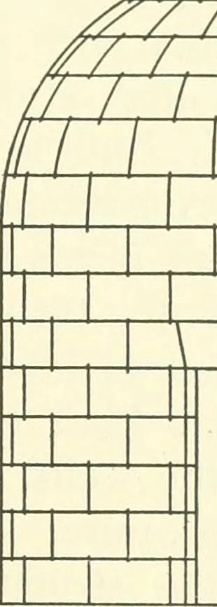 An illustration from Medieval architecture, its origins and development, with lists of monuments and bibliographies, 1909, leaf 62