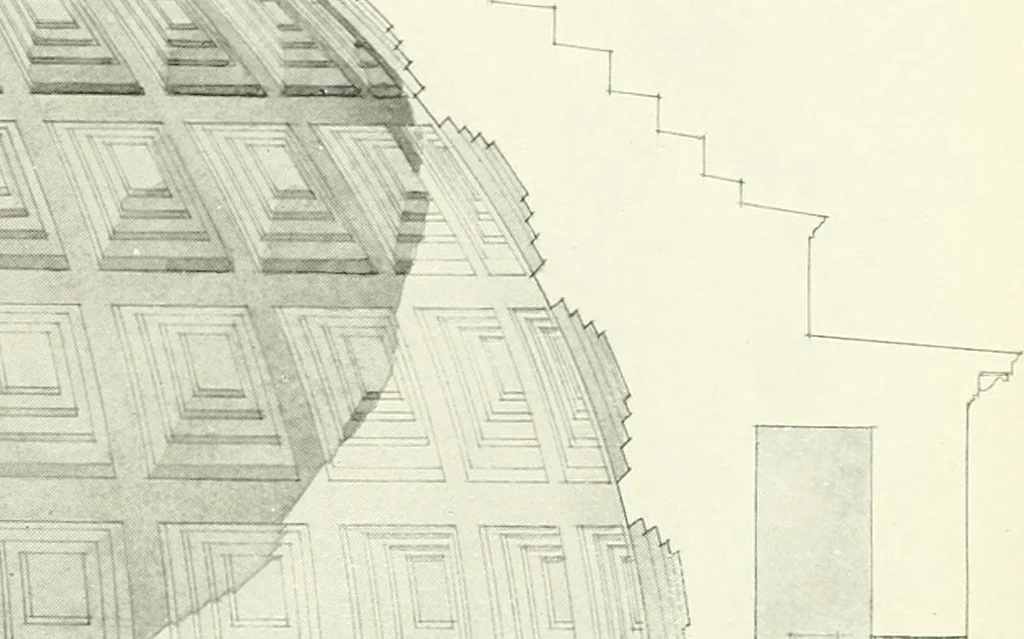 An illustration from Medieval architecture, its origins and development, with lists of monuments and bibliographies, 1909, leaf 66
