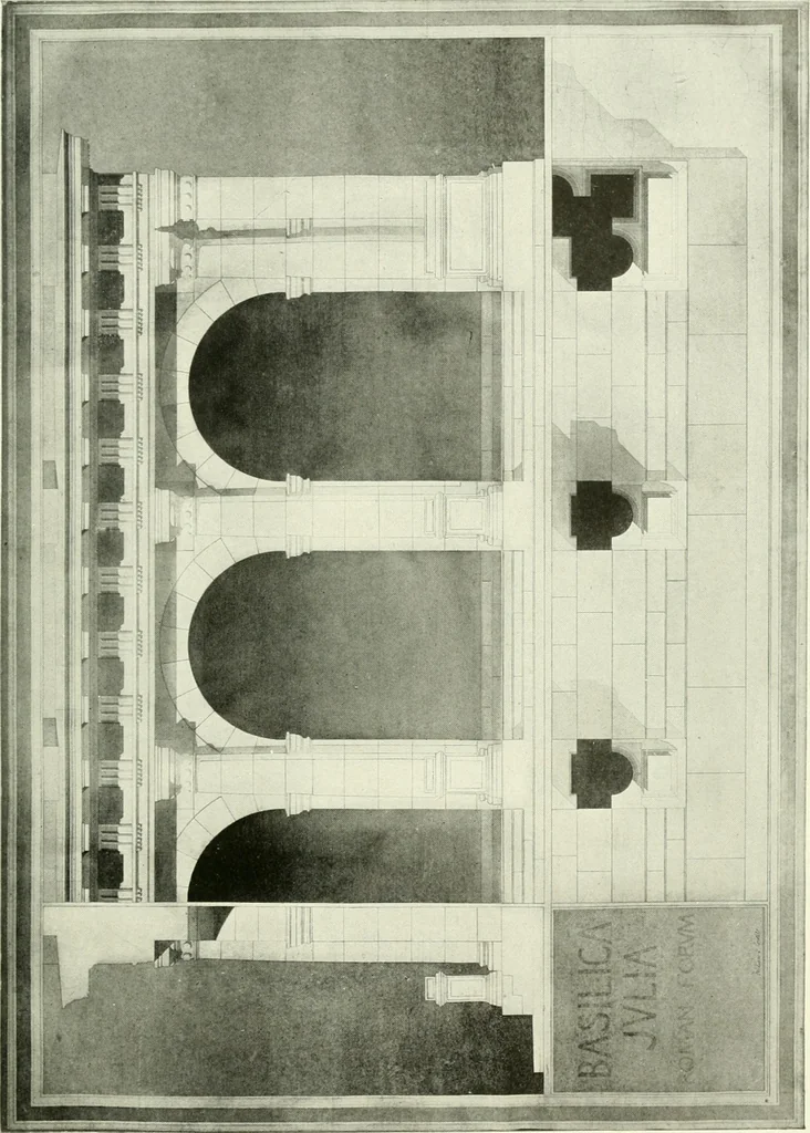 An illustration from Medieval architecture, its origins and development, with lists of monuments and bibliographies, 1909, leaf 70