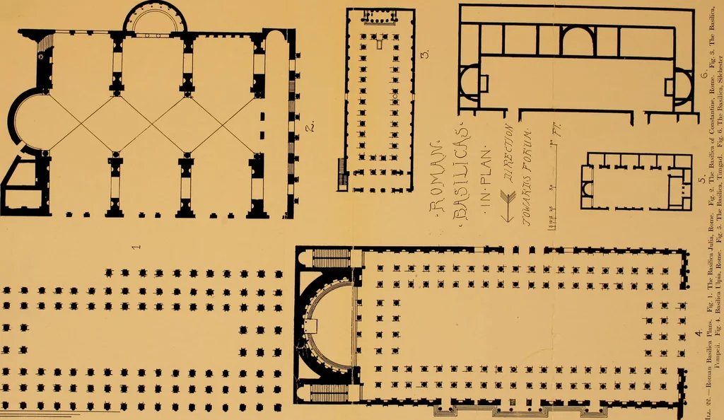 An illustration from Medieval architecture, its origins and development, with lists of monuments and bibliographies, 1909, leaf 90