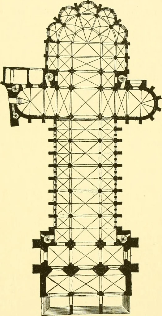 An illustration from Medieval architecture, its origins and development, with lists of monuments and bibliographies, 1909, leaf 132