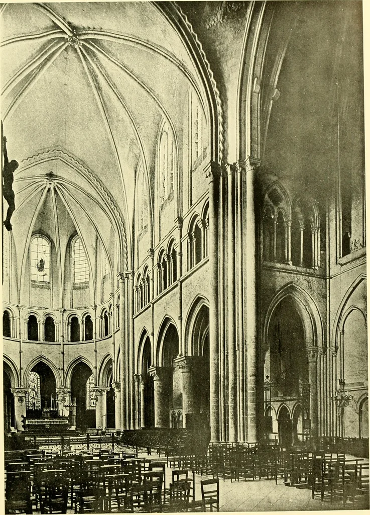 An illustration from Medieval architecture, its origins and development, with lists of monuments and bibliographies, 1909, leaf 136