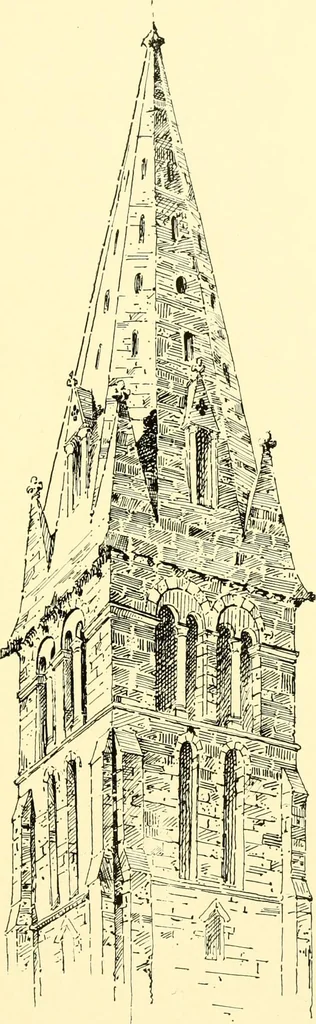 An illustration from Medieval architecture, its origins and development, with lists of monuments and bibliographies, 1909, leaf 172