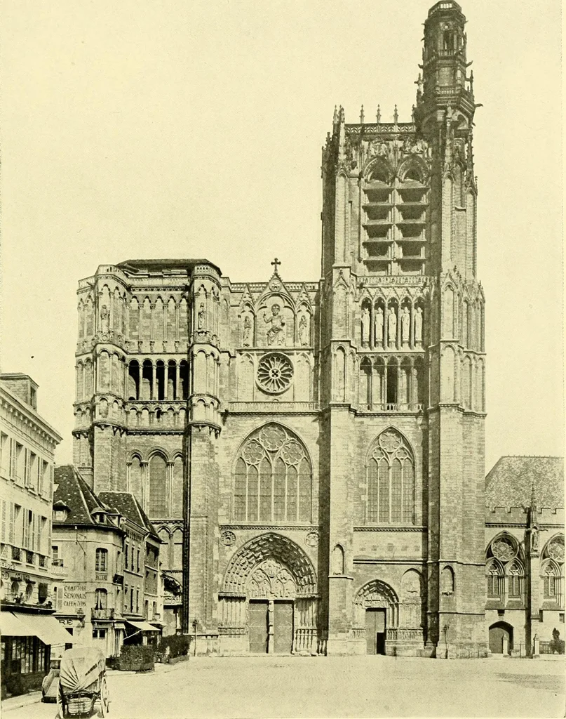 An illustration from Medieval architecture, its origins and development, with lists of monuments and bibliographies, 1909, leaf 186