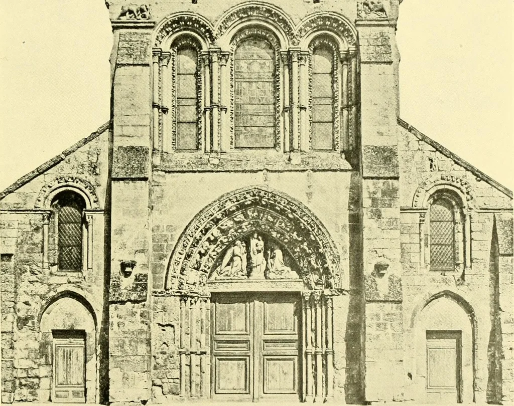 An illustration from Medieval architecture, its origins and development, with lists of monuments and bibliographies, 1909, leaf 190