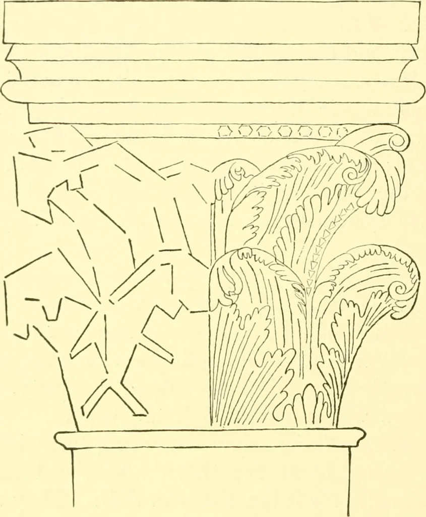 An illustration from Medieval architecture, its origins and development, with lists of monuments and bibliographies, 1909, leaf 229