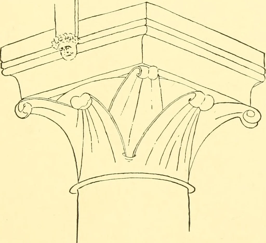 An illustration from Medieval architecture, its origins and development, with lists of monuments and bibliographies, 1909, leaf 238