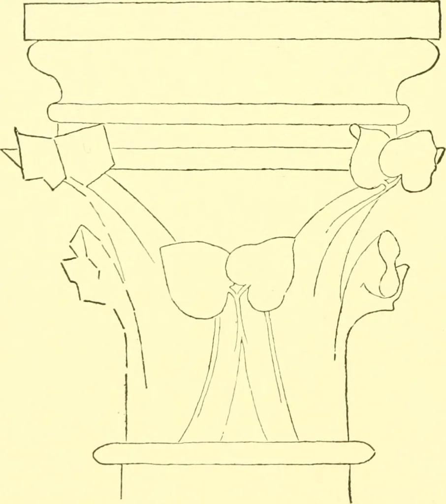 An illustration from Medieval architecture, its origins and development, with lists of monuments and bibliographies, 1909, leaf 239