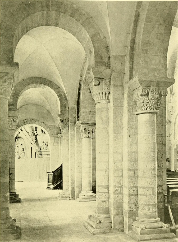 An illustration from Medieval architecture, its origins and development, with lists of monuments and bibliographies, 1909, leaf 26