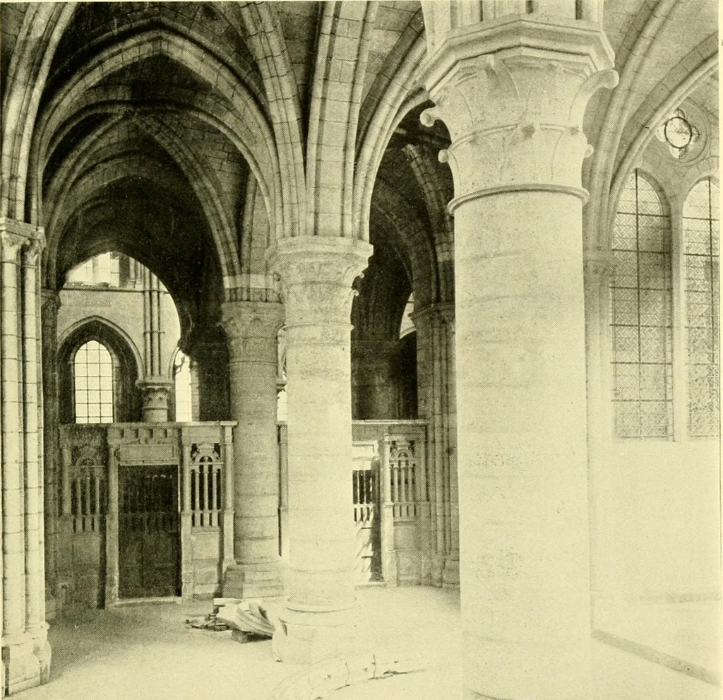 An illustration from Medieval architecture, its origins and development, with lists of monuments and bibliographies, 1909, leaf 372