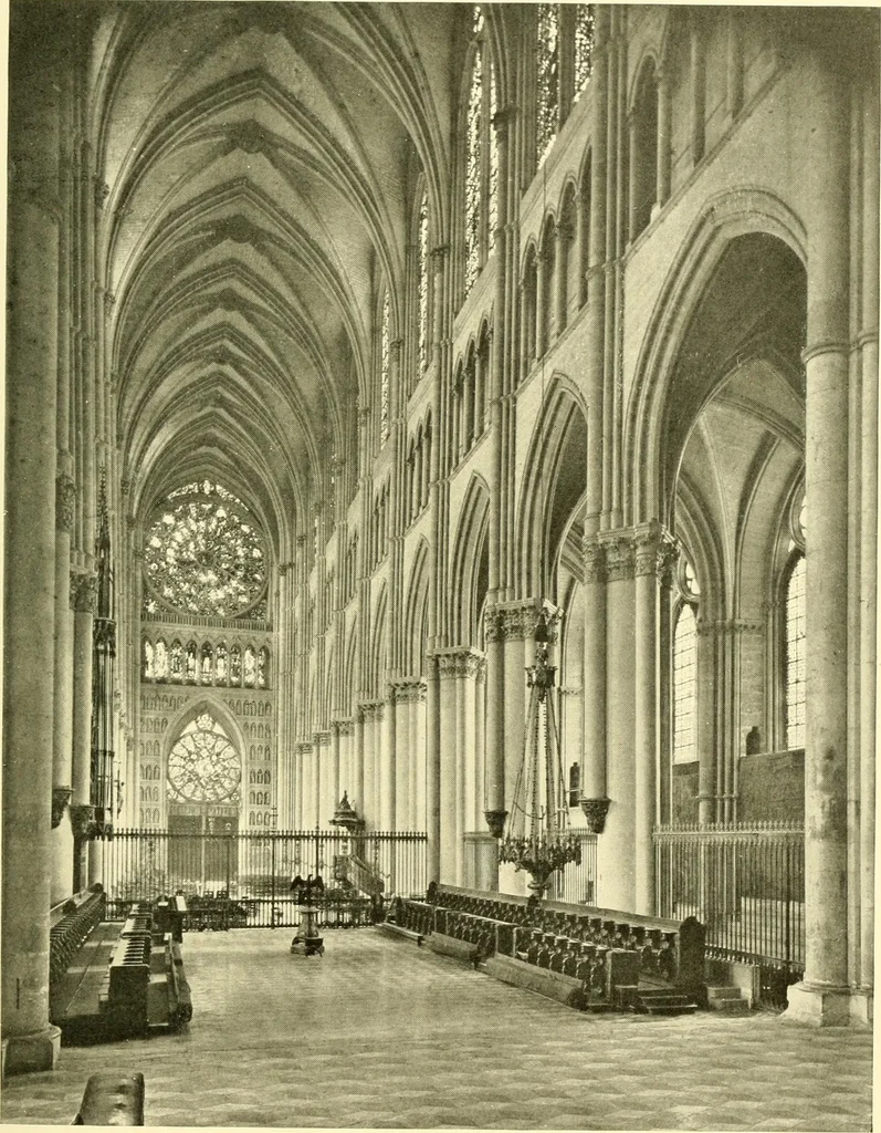 An illustration from Medieval architecture, its origins and development, with lists of monuments and bibliographies, 1909, leaf 412