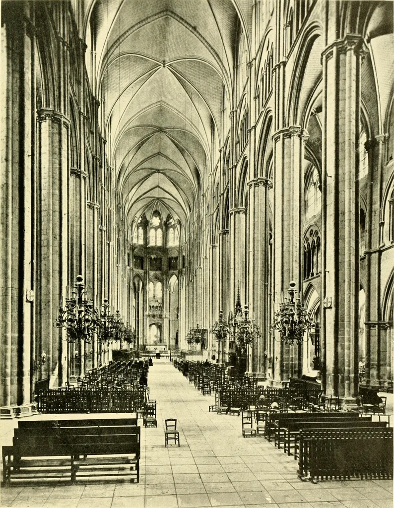 An illustration from Medieval architecture, its origins and development, with lists of monuments and bibliographies, 1909, leaf 420