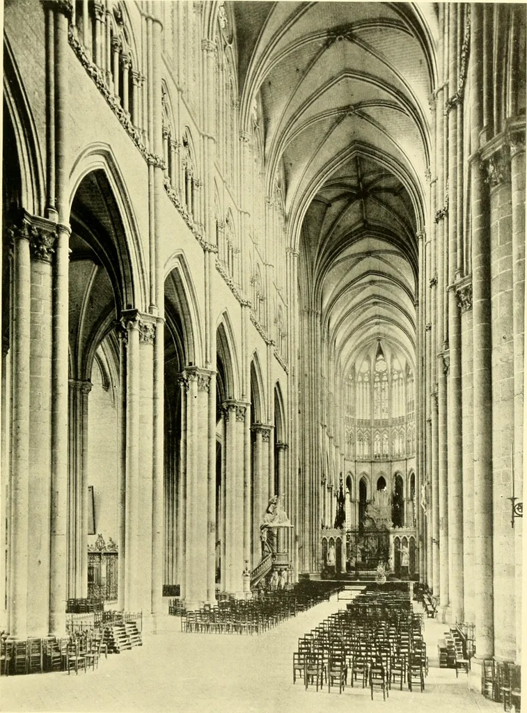 An illustration from Medieval architecture, its origins and development, with lists of monuments and bibliographies, 1909, leaf 424