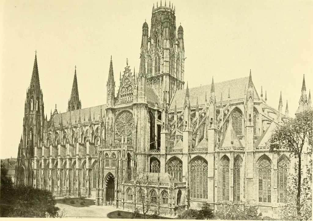 An illustration from Medieval architecture, its origins and development, with lists of monuments and bibliographies, 1909, leaf 434