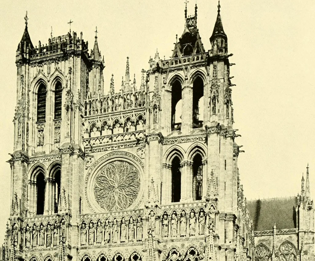 An illustration from Medieval architecture, its origins and development, with lists of monuments and bibliographies, 1909, leaf 466