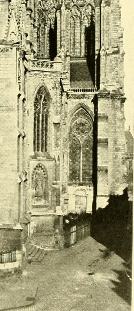 An illustration from Medieval architecture, its origins and development, with lists of monuments and bibliographies, 1909, leaf 466
