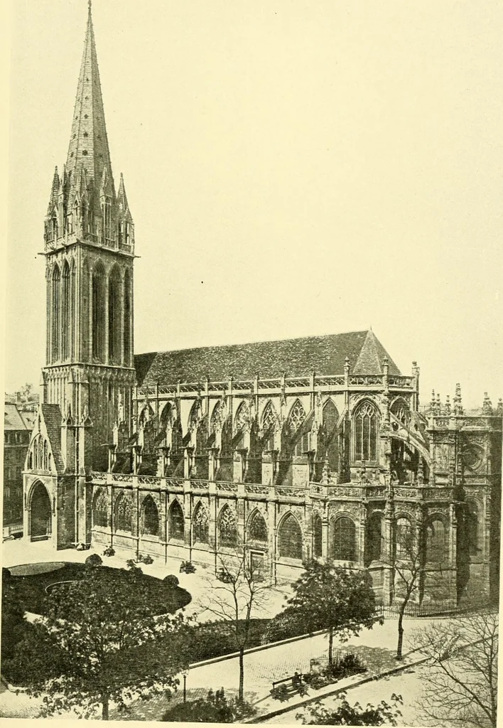 An illustration from Medieval architecture, its origins and development, with lists of monuments and bibliographies, 1909, leaf 478