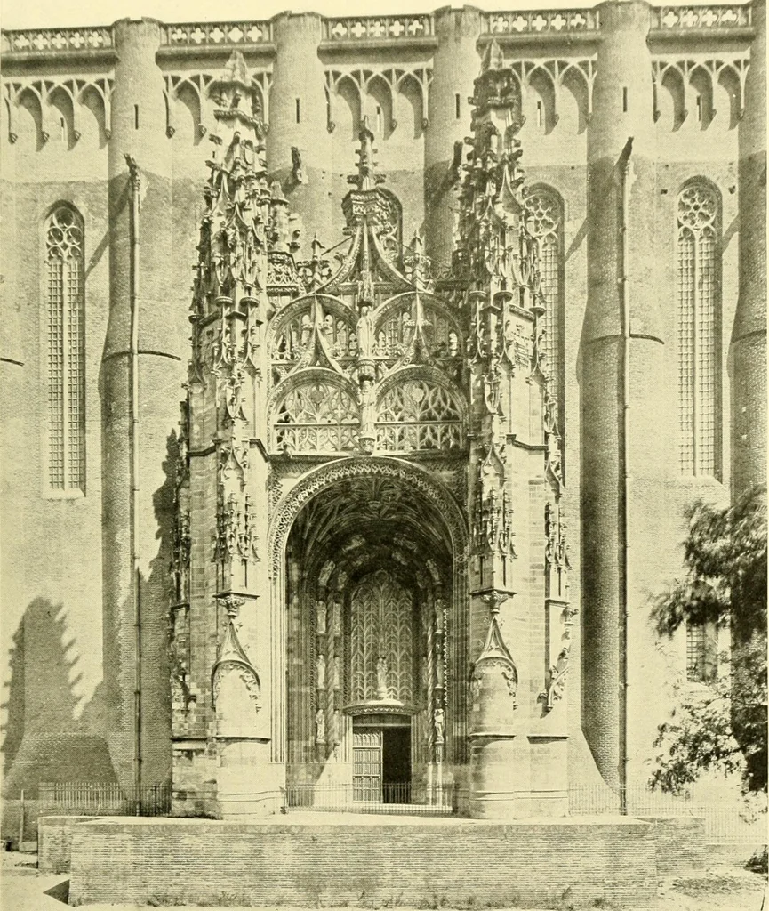 An illustration from Medieval architecture, its origins and development, with lists of monuments and bibliographies, 1909, leaf 488