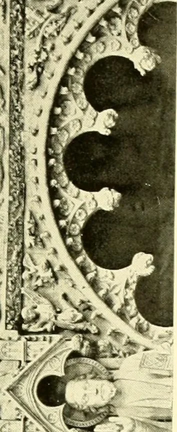 An illustration from Medieval architecture, its origins and development, with lists of monuments and bibliographies, 1909, leaf 508