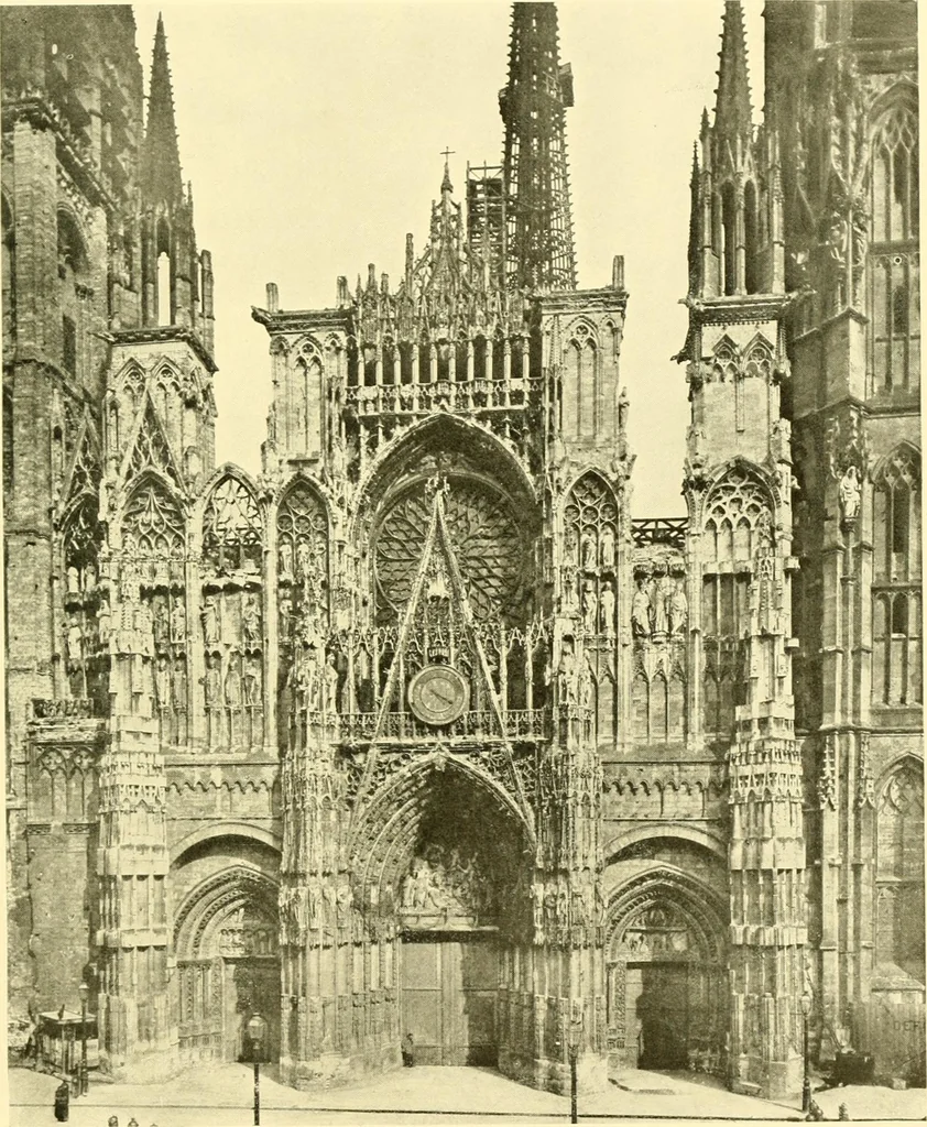 An illustration from Medieval architecture, its origins and development, with lists of monuments and bibliographies, 1909, leaf 574