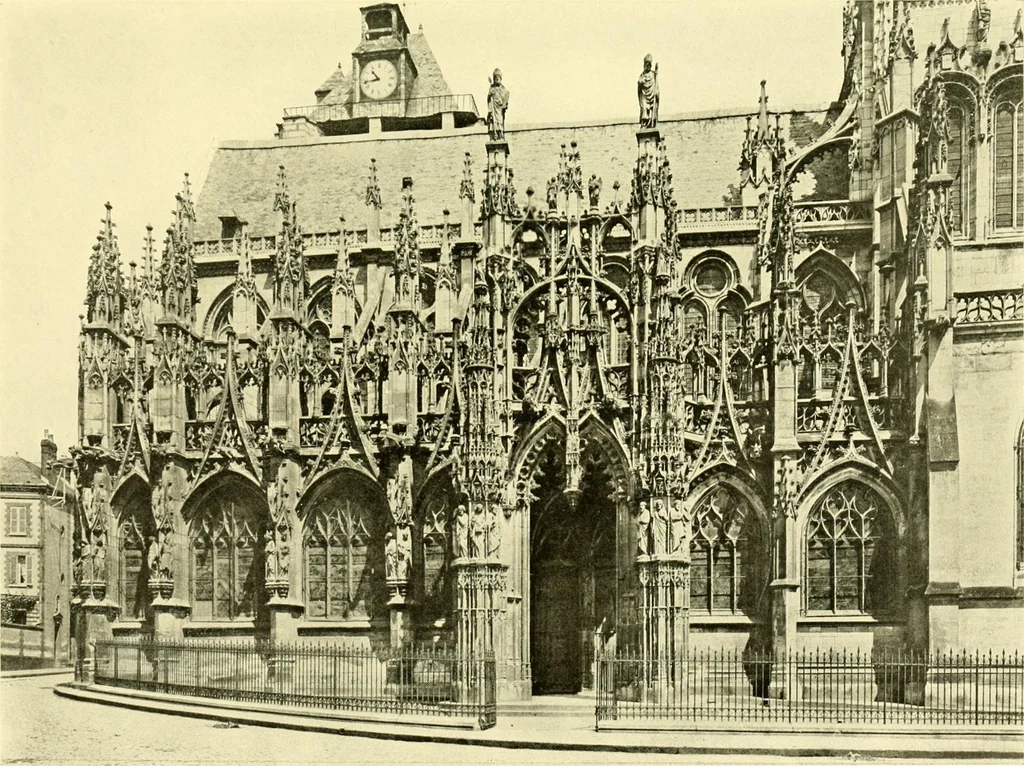 An illustration from Medieval architecture, its origins and development, with lists of monuments and bibliographies, 1909, leaf 582