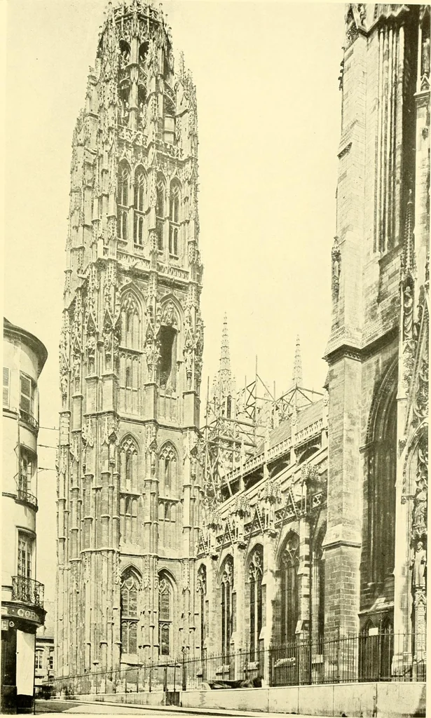 An illustration from Medieval architecture, its origins and development, with lists of monuments and bibliographies, 1909, leaf 592