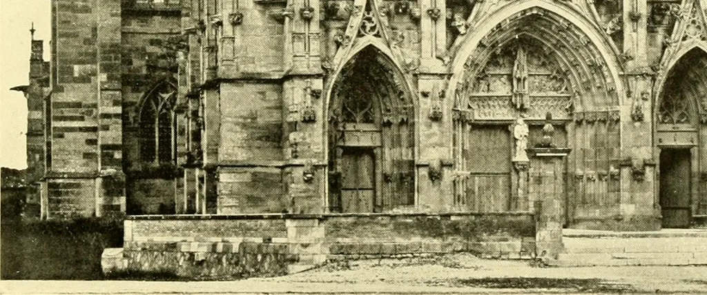 An illustration from Medieval architecture, its origins and development, with lists of monuments and bibliographies, 1909, leaf 600