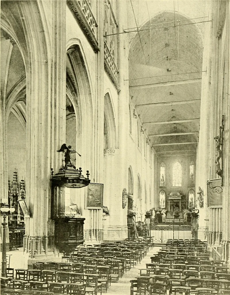 An illustration from Medieval architecture, its origins and development, with lists of monuments and bibliographies, 1909, leaf 612