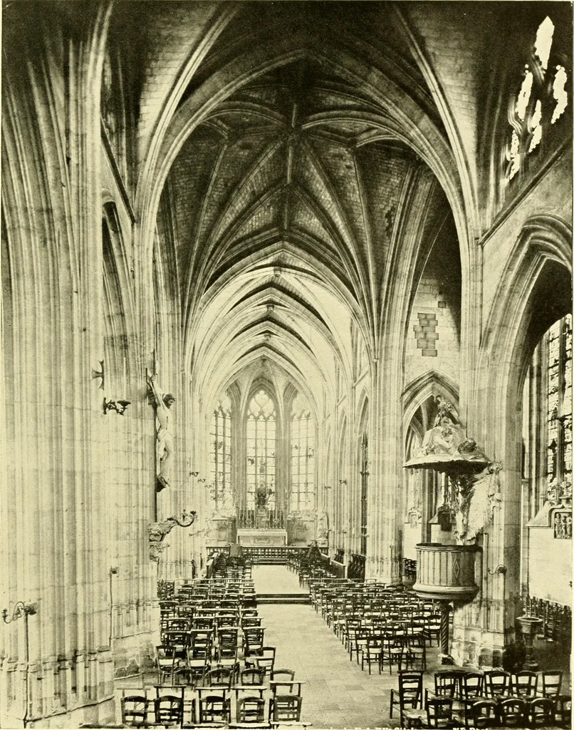 An illustration from Medieval architecture, its origins and development, with lists of monuments and bibliographies, 1909, leaf 614