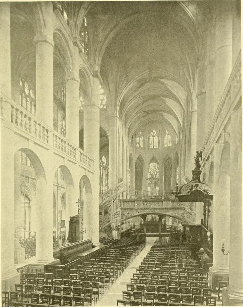 An illustration from Medieval architecture, its origins and development, with lists of monuments and bibliographies, 1909, leaf 618