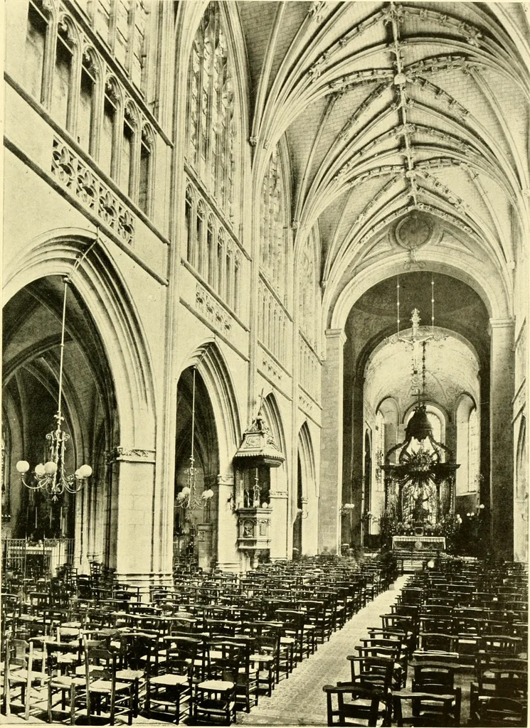 An illustration from Medieval architecture, its origins and development, with lists of monuments and bibliographies, 1909, leaf 620