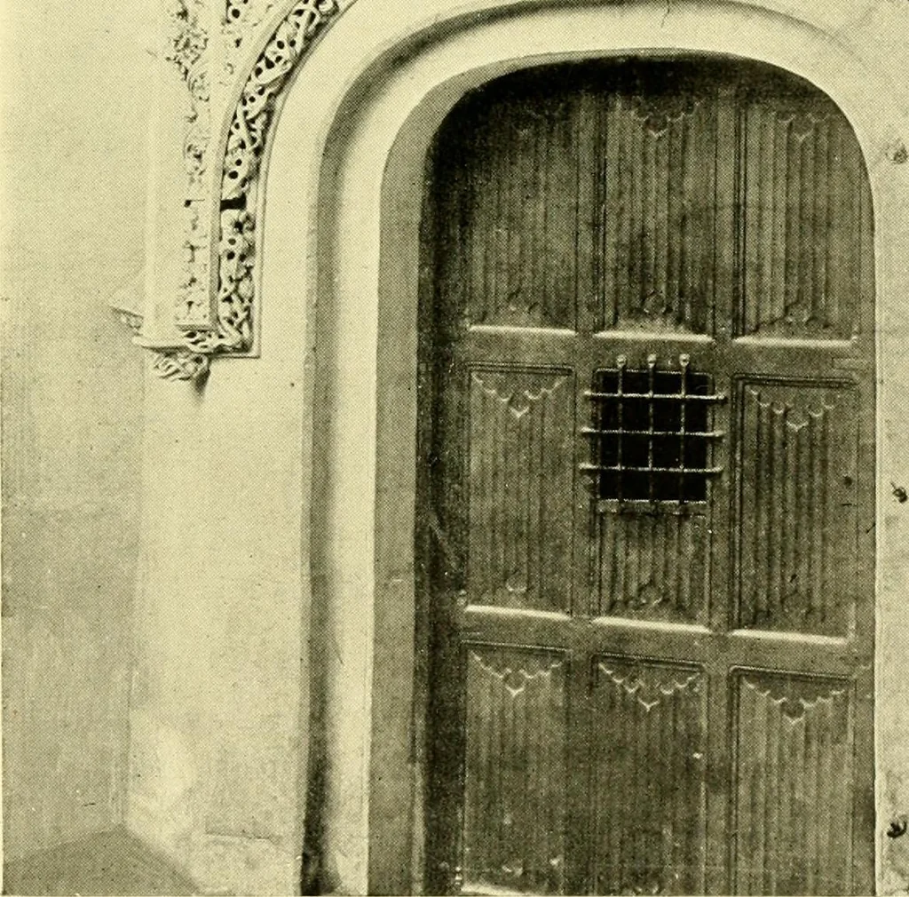 An illustration from Medieval architecture, its origins and development, with lists of monuments and bibliographies, 1909, leaf 628