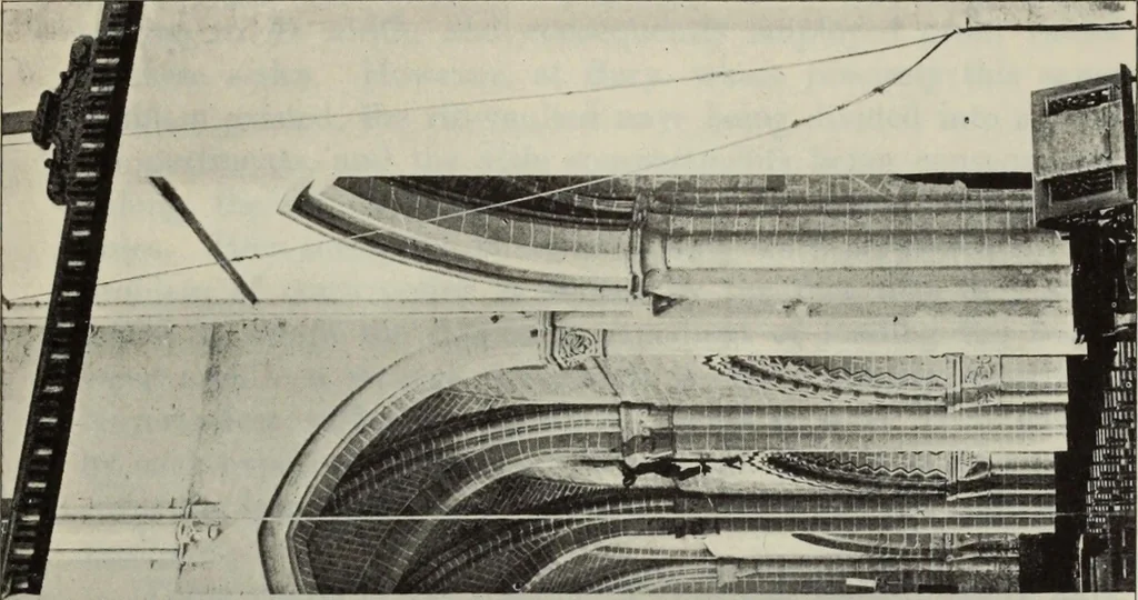 An illustration from Medieval architecture; its origins and development : with lists of monuments and bibliographies, 1909, leaf 110