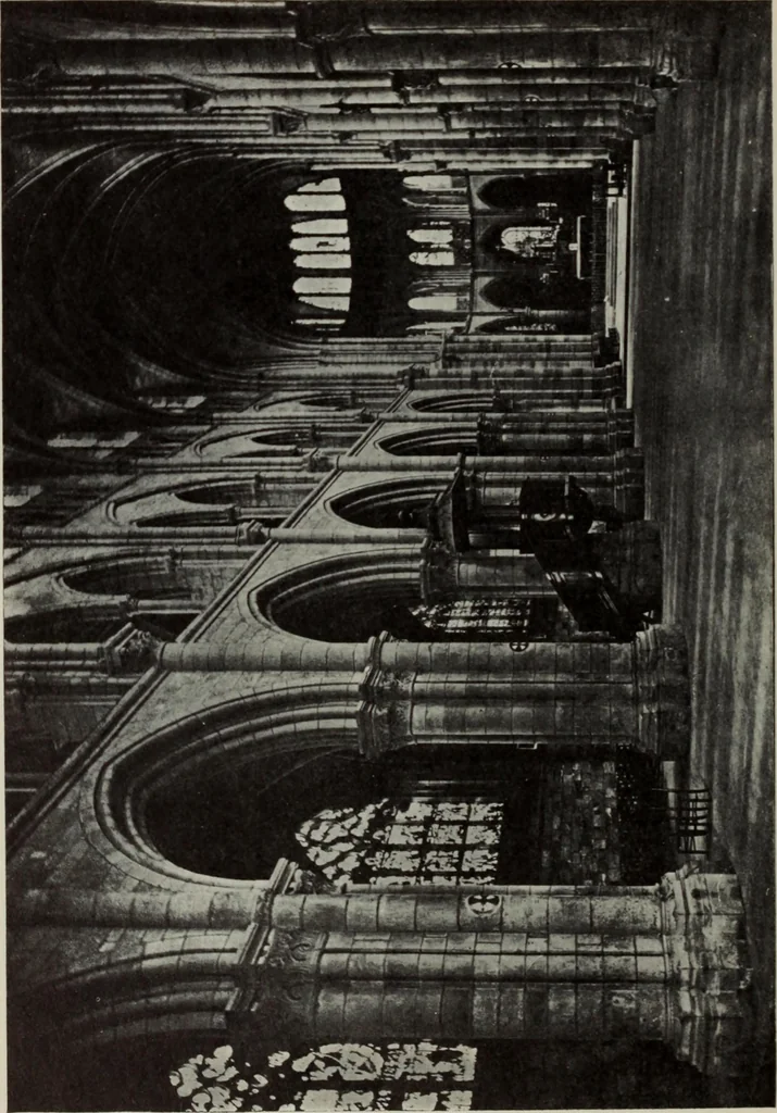 An illustration from Medieval architecture; its origins and development : with lists of monuments and bibliographies, 1909, leaf 139