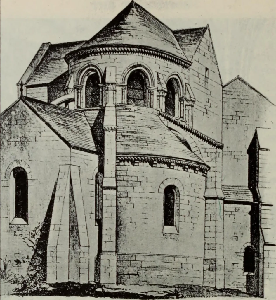 An illustration from Medieval architecture; its origins and development : with lists of monuments and bibliographies, 1909, leaf 143
