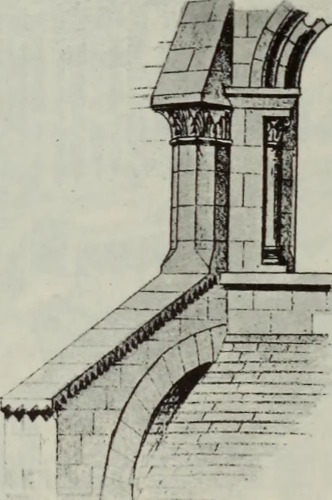 An illustration from Medieval architecture; its origins and development : with lists of monuments and bibliographies, 1909, leaf 143