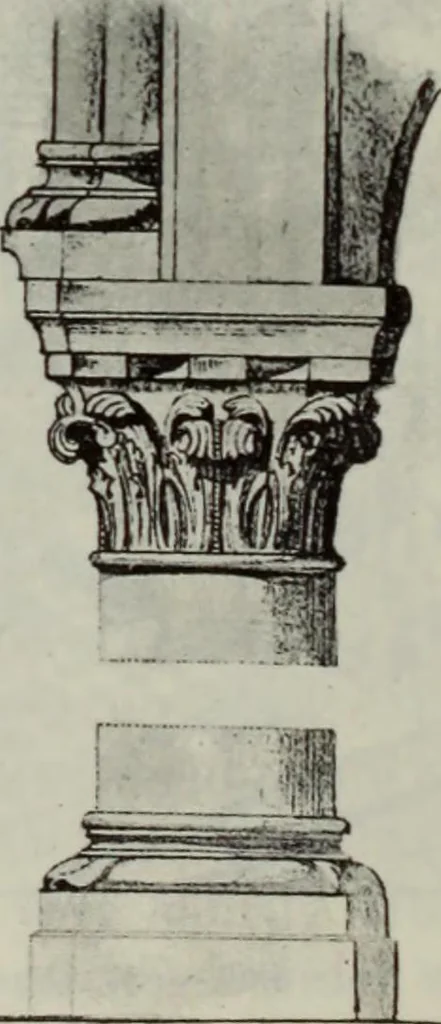 An illustration from Medieval architecture; its origins and development : with lists of monuments and bibliographies, 1909, leaf 143