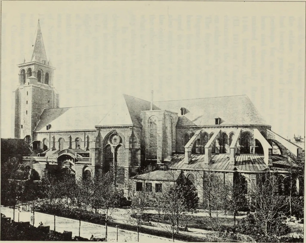 An illustration from Medieval architecture; its origins and development : with lists of monuments and bibliographies, 1909, leaf 146