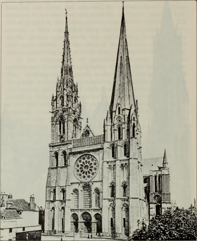 An illustration from Medieval architecture; its origins and development : with lists of monuments and bibliographies, 1909, leaf 163