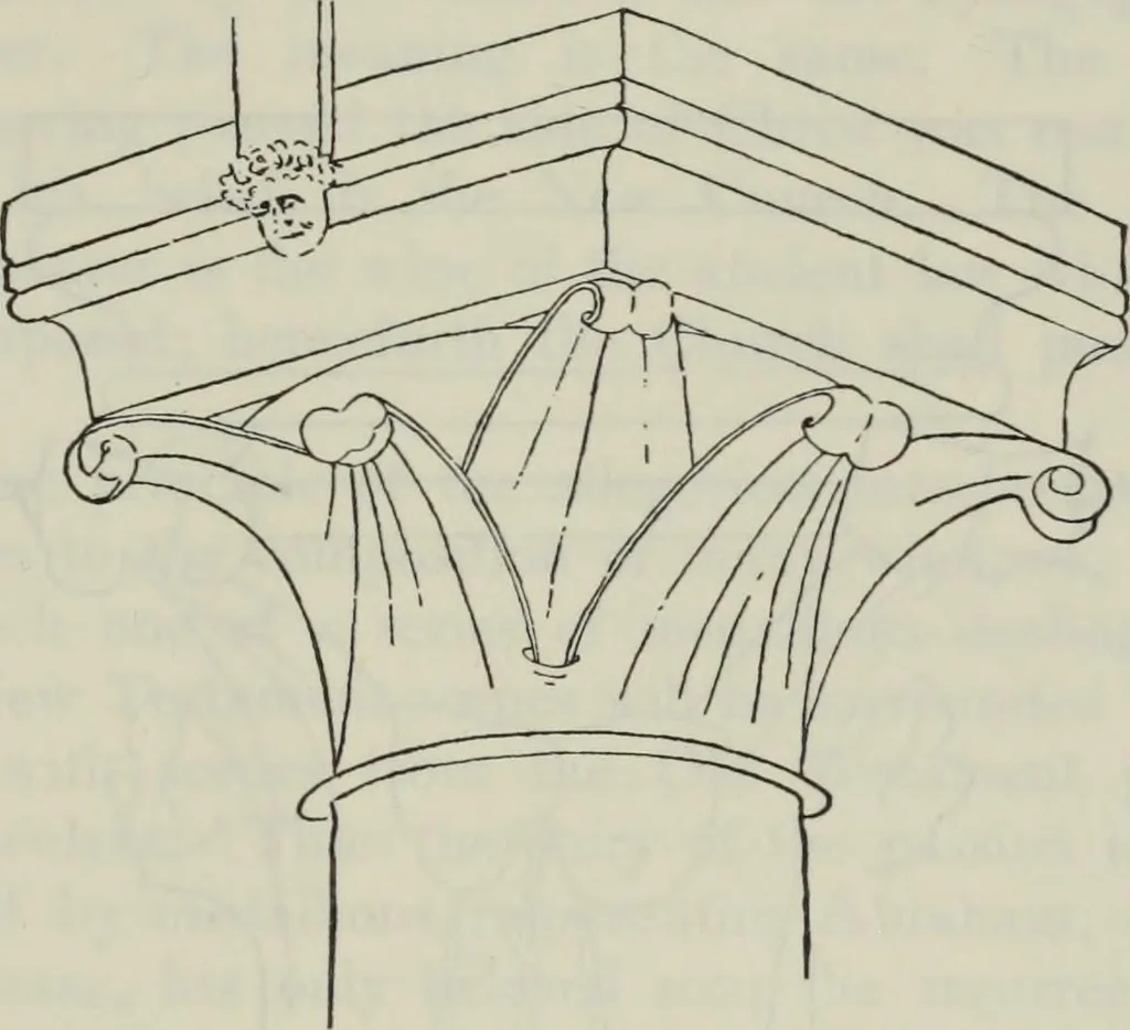 An illustration from Medieval architecture; its origins and development : with lists of monuments and bibliographies, 1909, leaf 210