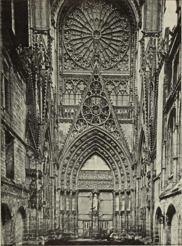 An illustration from Medieval architecture; its origins and development : with lists of monuments and bibliographies, 1909, leaf 373