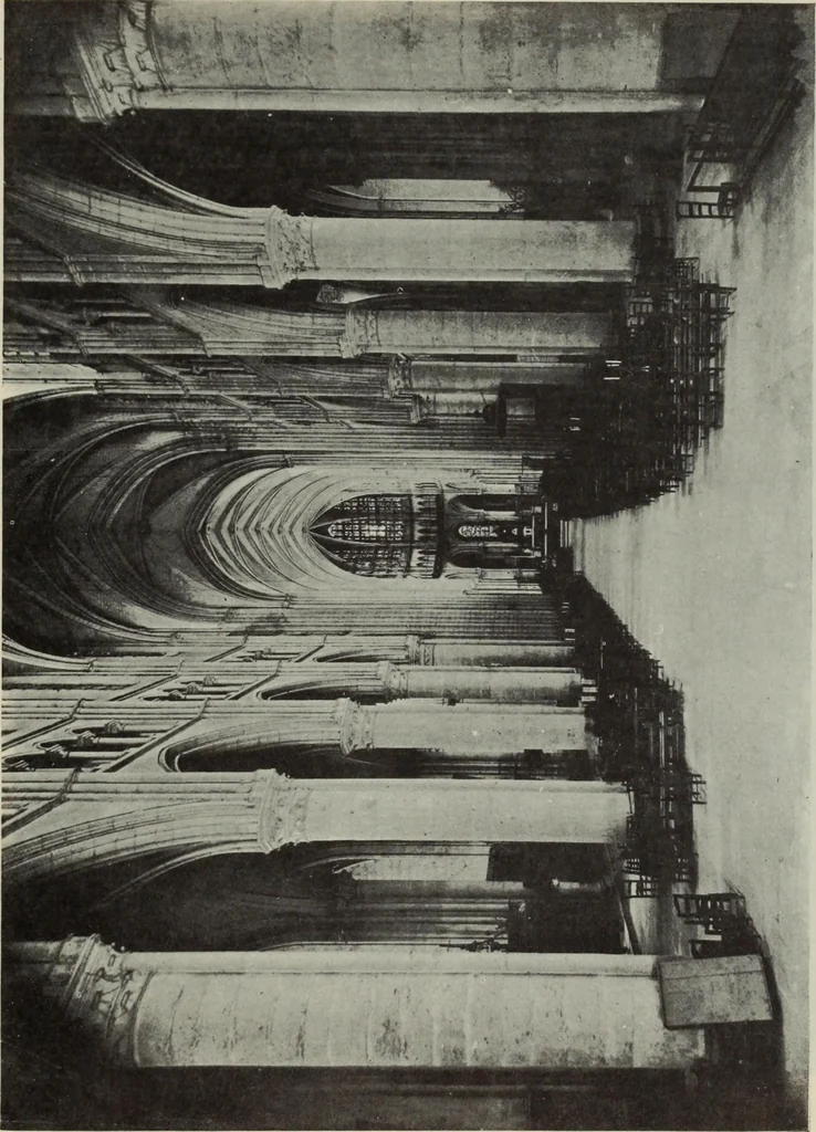 An illustration from Medieval architecture; its origins and development : with lists of monuments and bibliographies, 1909, leaf 381