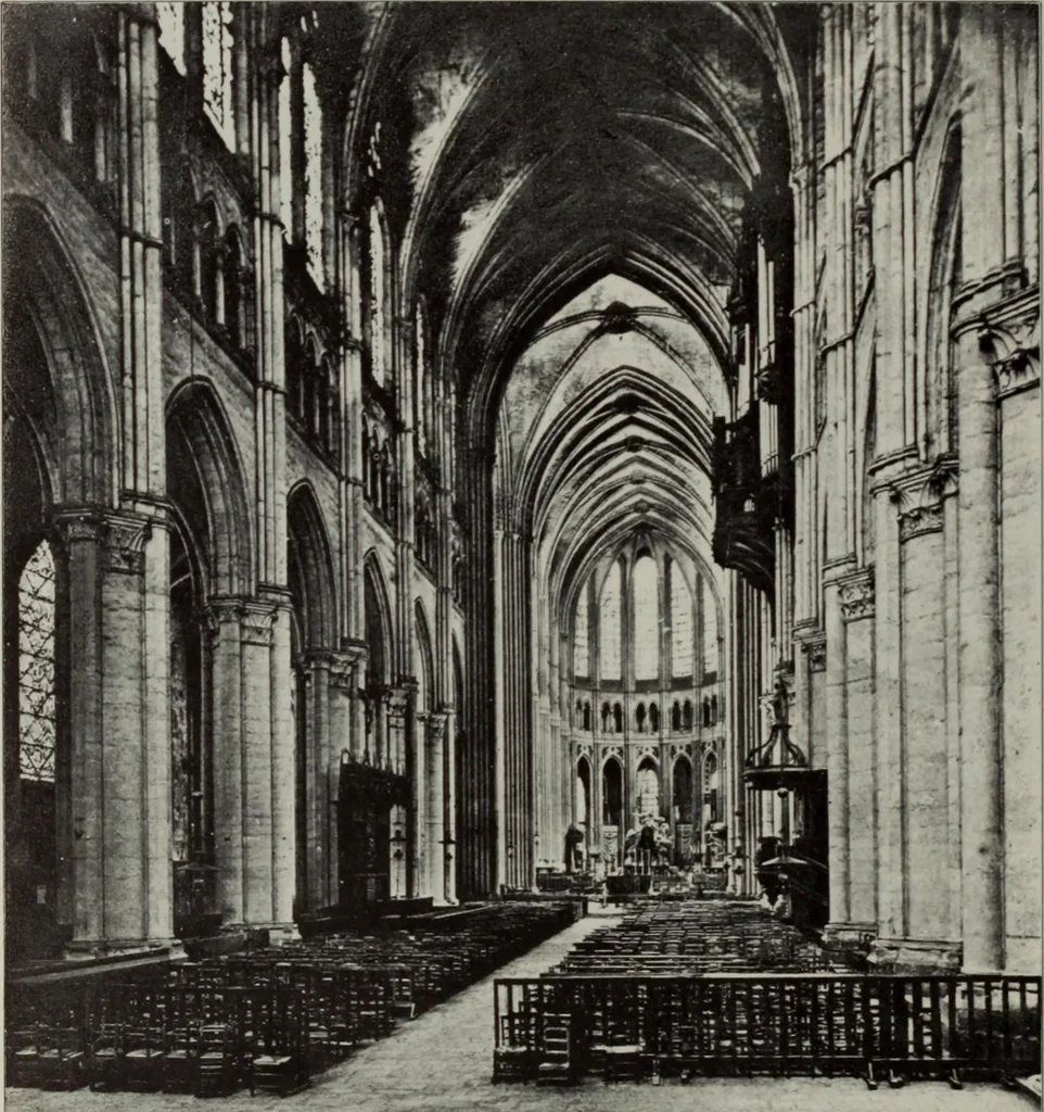 An illustration from Medieval architecture; its origins and development : with lists of monuments and bibliographies, 1909, leaf 382