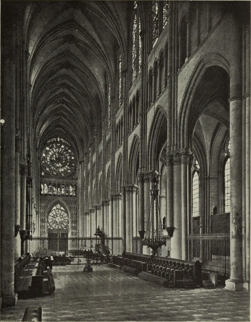 An illustration from Medieval architecture; its origins and development : with lists of monuments and bibliographies, 1909, leaf 383