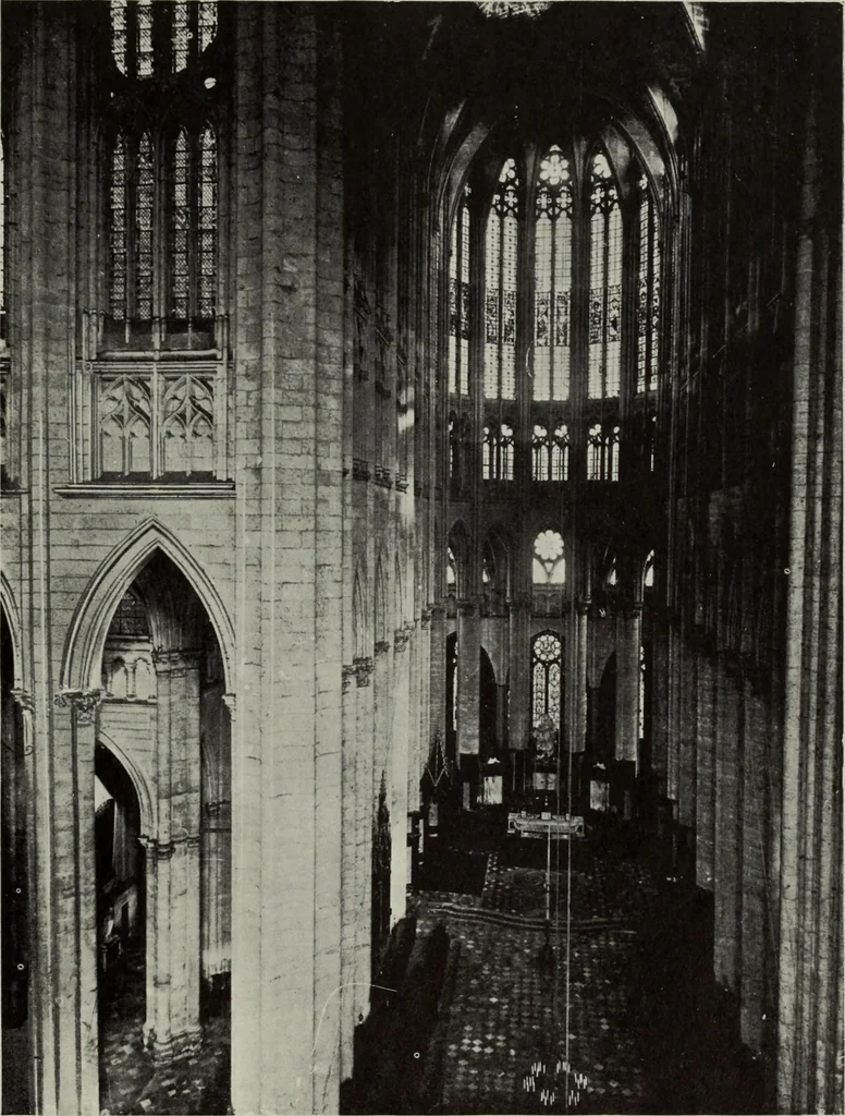 An illustration from Medieval architecture; its origins and development : with lists of monuments and bibliographies, 1909, leaf 387