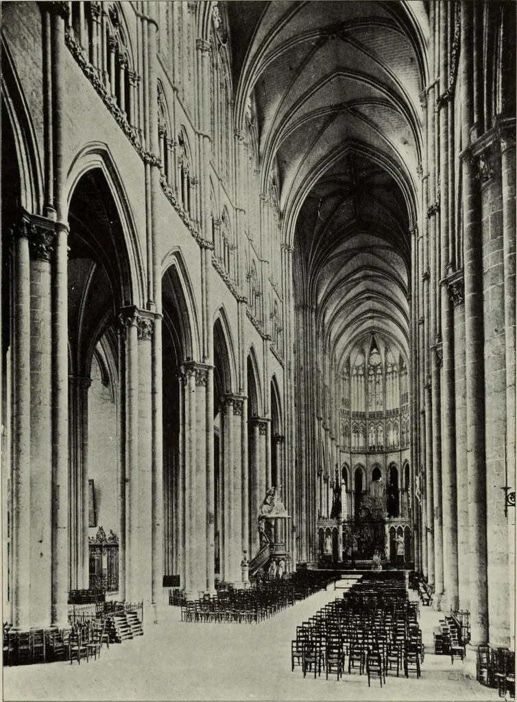 An illustration from Medieval architecture; its origins and development : with lists of monuments and bibliographies, 1909, leaf 393